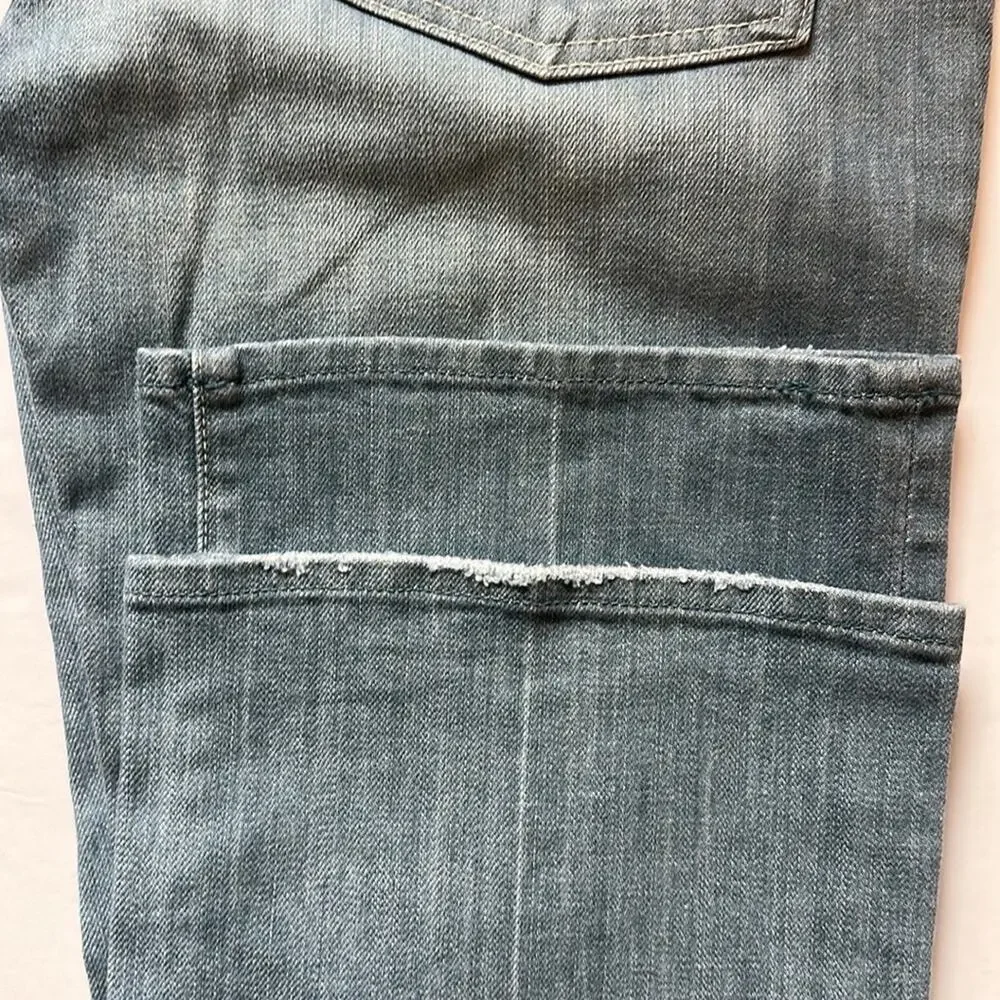 7 For All Man Kind Flip Flop Low Rise Boot Cut Light Wash Denim Jeans Size 31